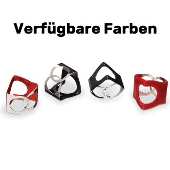 PinchClip Beckenklammer 3er Set Schwarz mit Dämpfer Pads