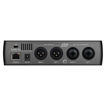 ESI Planet 22x Dante Audio-Interface mit Kopfhörer