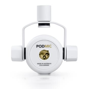 Rode Mikrofon Podmic Weiss mit DS-3 Tisch-Stativ und Kabel