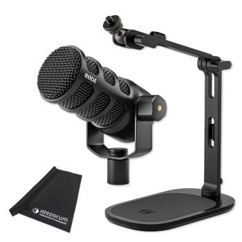 Rode Mikrofon Podmic USB mit DS-3 Tisch-Stativ und Tuch