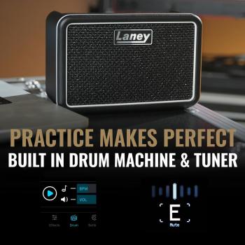 Laney Verstärker Prism Mini Gitarrenverstärker Schwarz mit Kabel