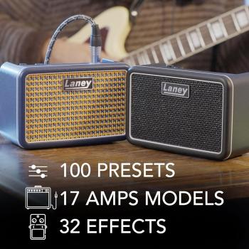 Laney Verstärker Prism Mini Gitarrenverstärker Blau mit Netzteil