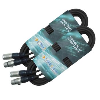 Mackie Mischpult ProFX10 GO akkubetriebener Mixer mit 2x XLR-Kabel