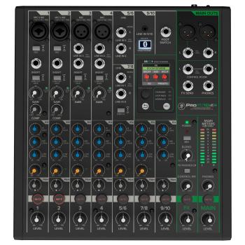 Mackie Mischpult ProFX10V3+ Analogmixer mit 2x XLR-Kabel