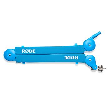 Rode Mikrofonarm PSA1+ Plus Blau mit Mikrofasertuch