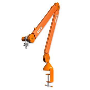 Rode Mikrofonarm PSA1+ Plus Orange mit Mikrofasertuch
