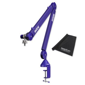 Rode Mikrofonarm PSA1+ Plus Lila mit Mikrofasertuch