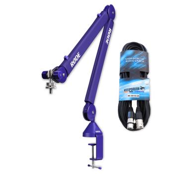 Rode Mikrofonarm PSA1+ Plus Lila mit XLR Kabel