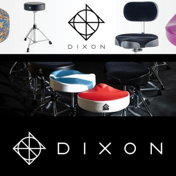 Dixon Schlagzeughocker PSN-9 mit Schlagzeugstöcken