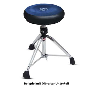 Roc-n-Soc Schlagzeughocker Rundsitz Blau