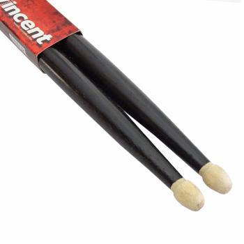 Wincent Randy Black Schlagzeugstöcke BK mit Damper Pads