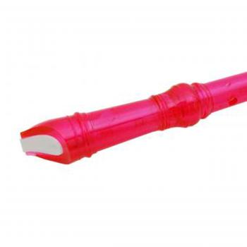 keepdrum Blockflöte Sopran Neon transparent Pink