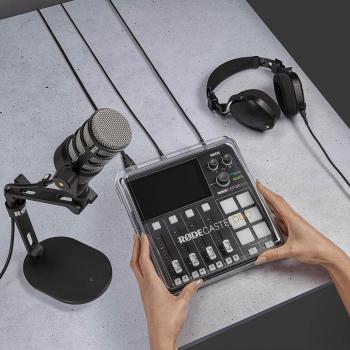 Rode Rodecaster Duo Mischpult mit Abdeckung und Tuch