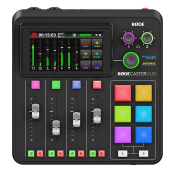 Rode Rodecaster Duo Station mit WIME-TX Mikrofon