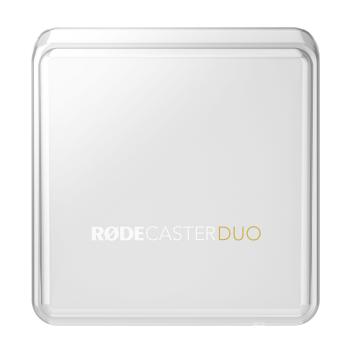Rode Rodecaster Duo Weiss Mischpult mit Abdeckung und Tuch