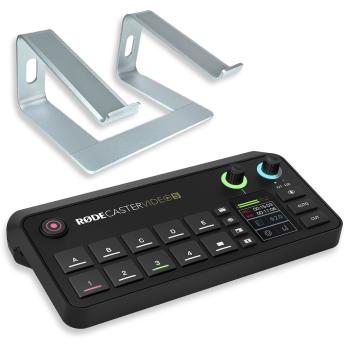 Rode Rodecaster Video S Produktions-Konsole mit Laptopständer SV