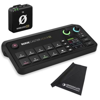 Rode Rodecaster Video S Produktions-Konsole mit WIME TX Mikrofon