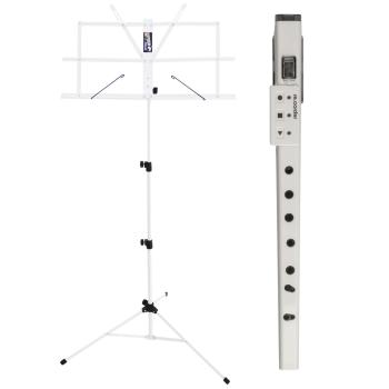 ARTinoise Re.Corder akustisch digitale Blockflöte weiss mit Notenständer