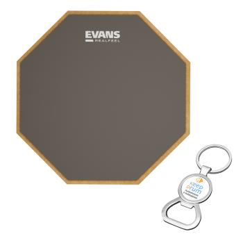 Evans RF-12G Practice-Pad Übungspad 12 mit Flaschenöffner