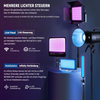 Neewer Flächenleuchte RGB1200 LED Videoleuchte
