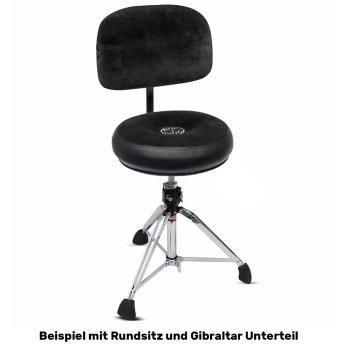 Roc-n-Soc Rückenlehne Schwarz für Schlagzeughocker