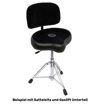 Roc-n-Soc Rückenlehne Schwarz für Schlagzeughocker
