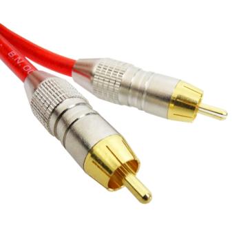Rode Cinch-Kabel Set RCA Kabel Rot - Braun 3m