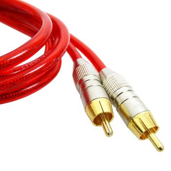 Rode Cinch-Kabel Set RCA Kabel Rot - Braun 3m