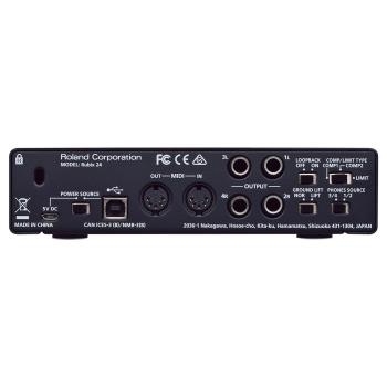 Roland Rubix 24 USB Audio-Interface mit Midi-Kabel