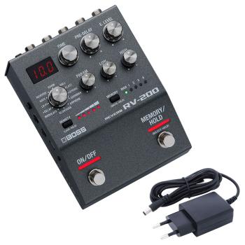 Boss RV-200 Reverb Hall-Effektgerät mit Netzteil