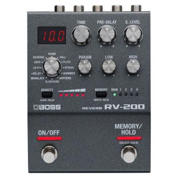 Boss RV-200 Reverb Hall-Effektgerät mit Klinkenkabel