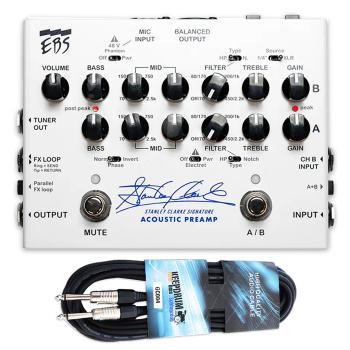EBS Vorverstärker SCSP Stanley Clarke Signature Akustik-Preamp mit Kabel