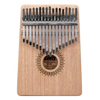 Sela SE245 Kalimba Mahagoni 17 mit Mikrofasertuch