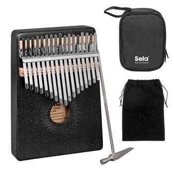 Sela SE 246 Kalimba Mahagoni 17 Schwarz