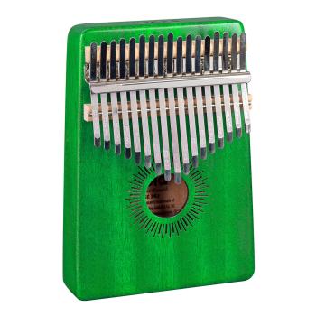 Sela SE248 Kalimba Mahagoni 17 Grün mit Tuch