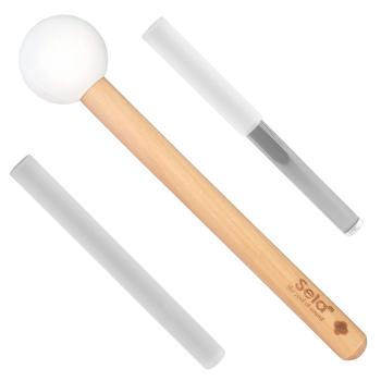 Sela Klangschalen Set SECF-SET 7-teilig aus Quarz mit Tuch