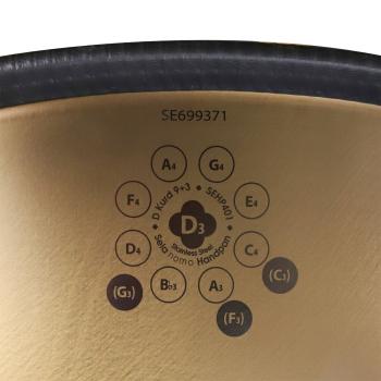 Sela Nomo sehp401 Handpan D-Kurd Edelstahl 12 Töne mit Pflegemittel