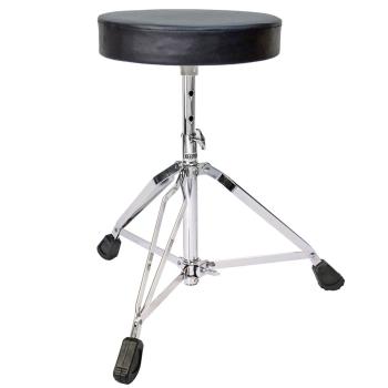 keepdrum Übungspad-Set DP-BK8 schwarz mit Stativ Hocker und Drumsticks 1 Paar