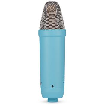 Rode Mikrofon NT1 Signature Blau mit PSA1+ Gelenkarm Blau und Tuch