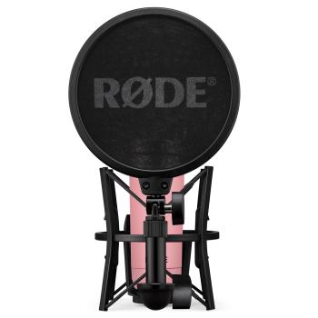 Rode NT1 Signature Pink Studio-Mikrofon Rosa mit PSA1 Gelenkarm Schwarz
