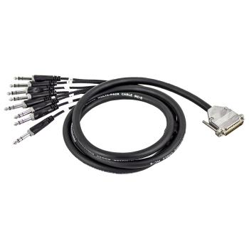keepdrum Multicore Kabel sna56-8 DB-25 zu 8x TRS-Klinke 3m