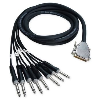 keepdrum Multicore Kabel sna56-8 DB-25 zu 8x TRS-Klinke 3m