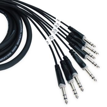 keepdrum Multicore Kabel sna56-8 DB-25 zu 8x TRS-Klinke 3m