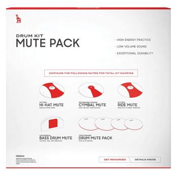Evans SoundOff Drum Mute Standard mit Schlagzeugstöcken