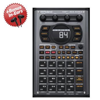Roland Sampler SP-404 MKII mobiler Sequencer + Bonus In-Ear Kopfhörer