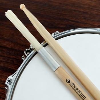 keepdrum Schlagzeugstöcke SV604 Double-Drumstick-Rods