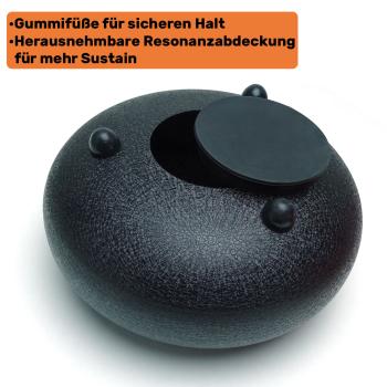 keepdrum Zungentrommel TD8BK Tongue Drum 11 Töne Schwarz