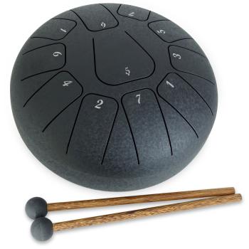 keepdrum Zungentrommel TD8BK-F Tongue Drum 11 Töne Schwarz F-Dur