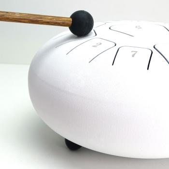 keepdrum Zungentrommel TD8WH-F Tongue Drum 11 Töne Weiss F-Dur