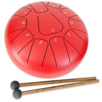 keepdrum Zungentrommel TD8RD-F Tongue Drum 11 Töne Rot F-Dur